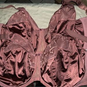 Elomi Satin Lace Underwire Bra in Mauve Rose